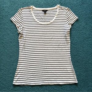 RW&CO Striped Black and White Top